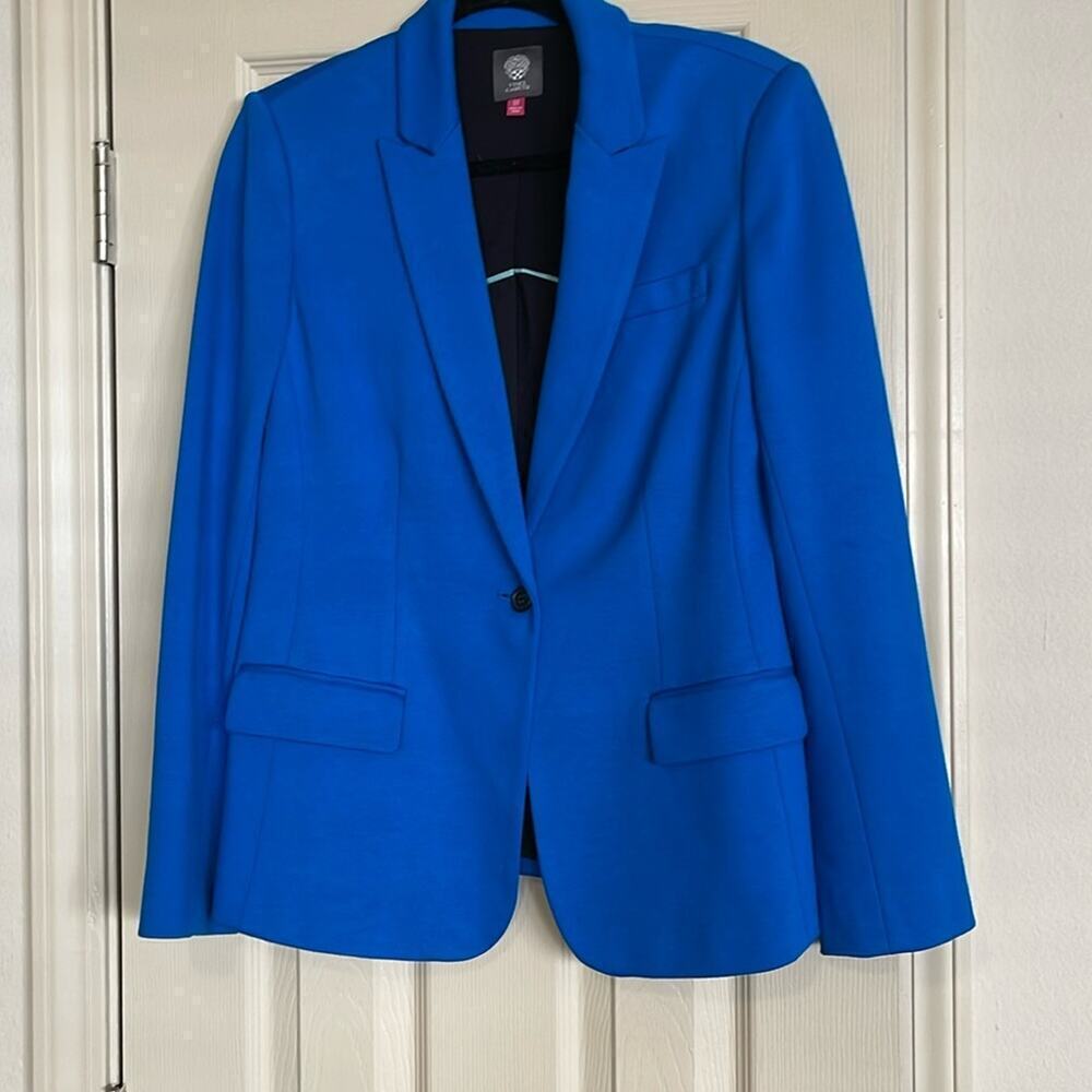 Jacket -blue single button size 10. Beautiful blue fitted